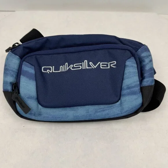Quiksilver Navy Blue Fanny Pack Belt Bag Adjustable Strap Water-Resistant Zipper - Picture 15 of 16